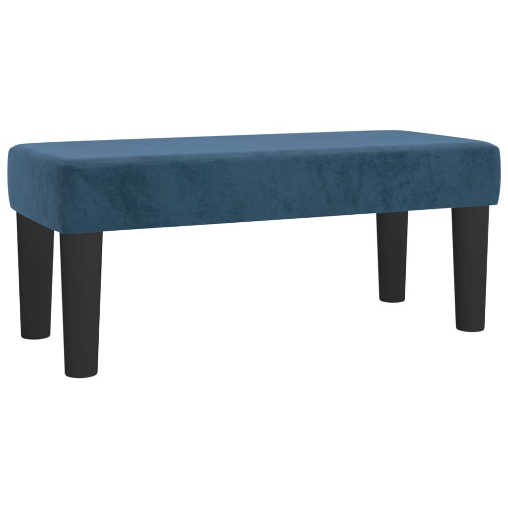 Pat box spring cu saltea, albastru închis, 80x200 cm, catifea GartenMobel Dekor