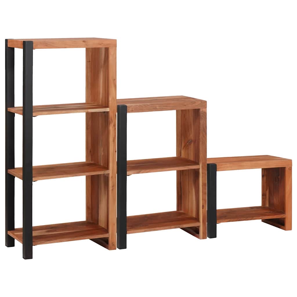 Raft pentru cărți 3 pcs Maro 50 x 30 x 110 cm GartenMobel Dekor