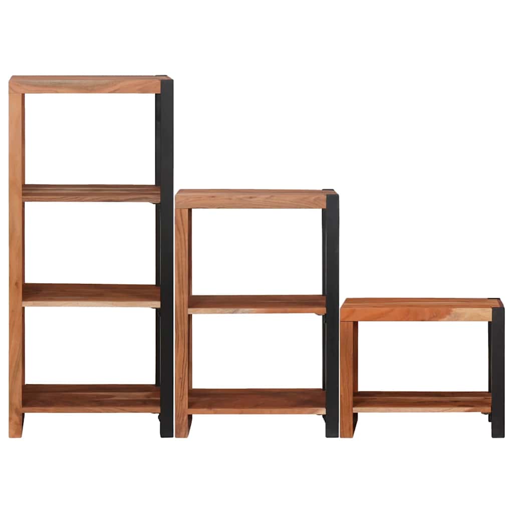 Raft pentru cărți 3 pcs Maro 50 x 30 x 110 cm GartenMobel Dekor