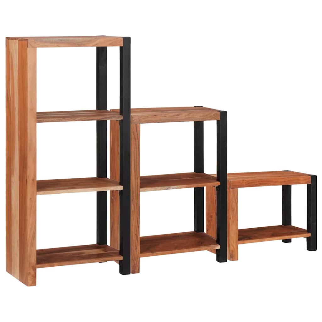 Raft pentru cărți 3 pcs Maro 50 x 30 x 110 cm GartenMobel Dekor