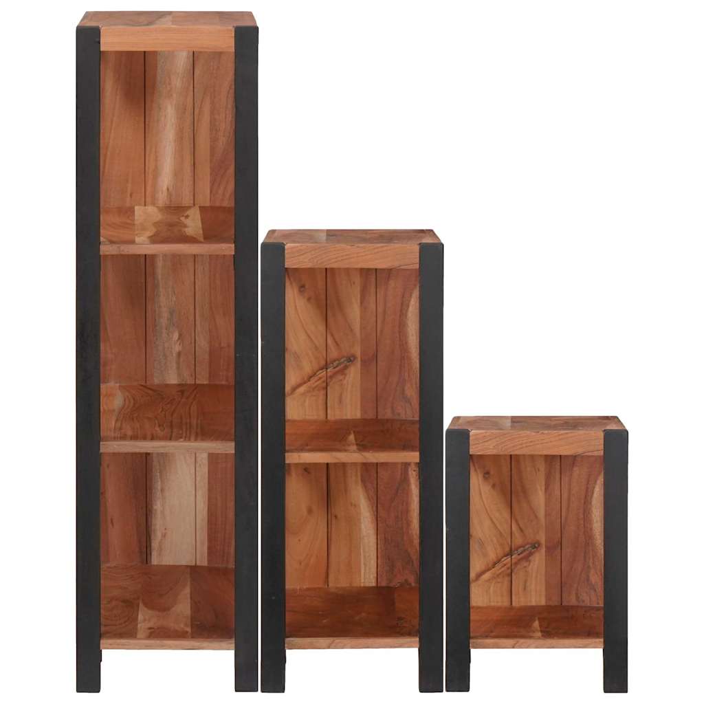 Raft pentru cărți 3 pcs Maro 50 x 30 x 110 cm GartenMobel Dekor
