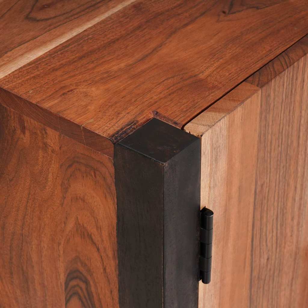 Bufet cu sertar 3 pcs Maro 55 x 30 x 75 cm Lemn masiv de acacia GartenMobel Dekor