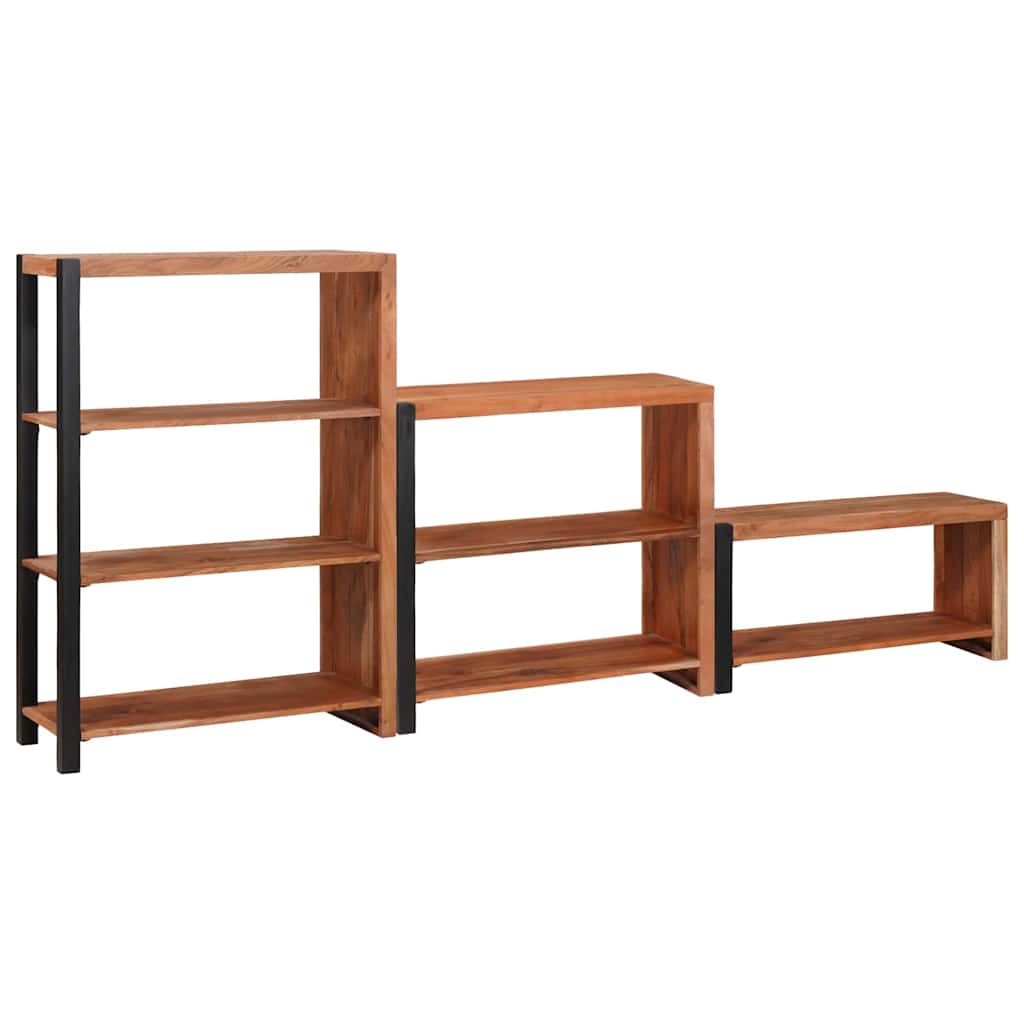 Raft pentru cărți 3 pcs Maro 80 x 30 x 110 cm GartenMobel Dekor
