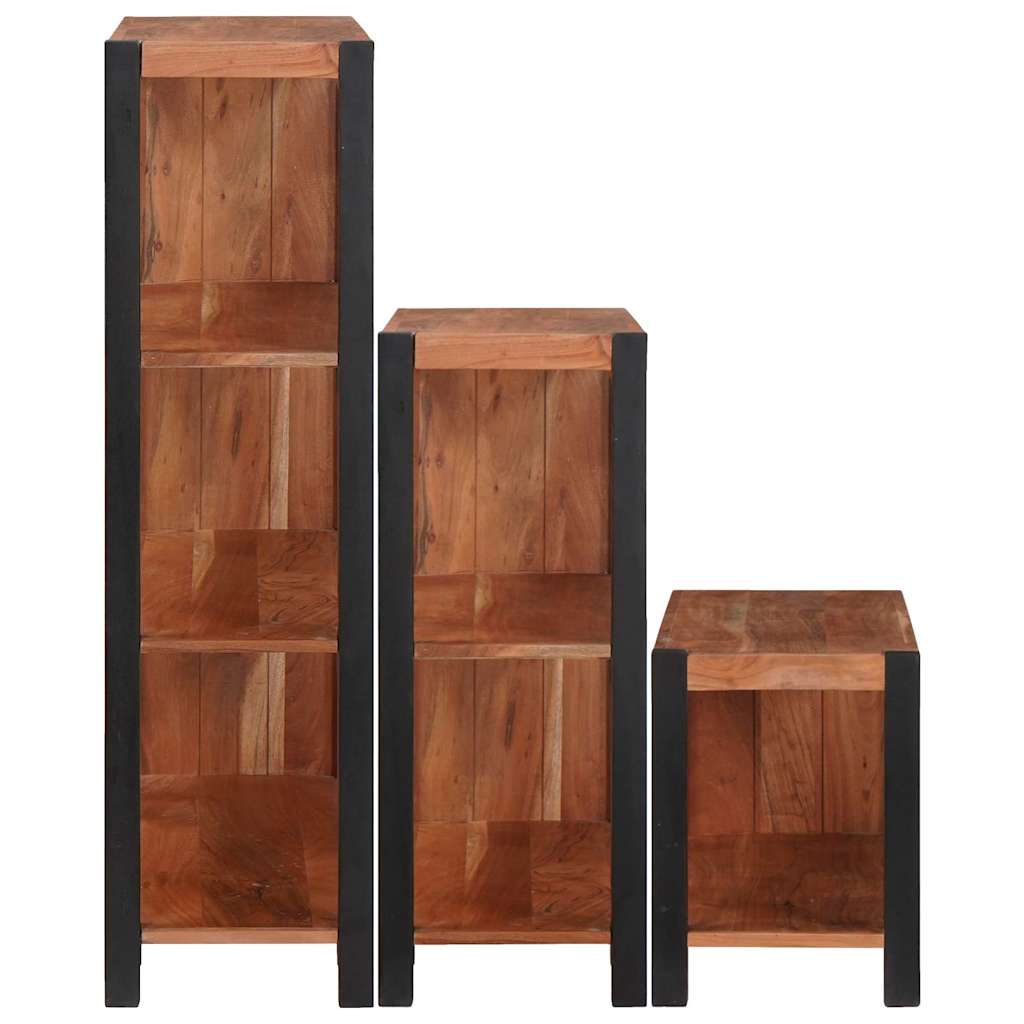 Raft pentru cărți 3 pcs Maro 80 x 30 x 110 cm GartenMobel Dekor