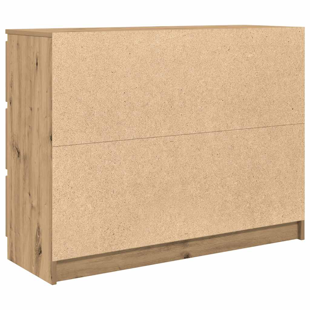Bufetă Stejar Artisan 100x35x76 cm Lemn prelucrat GartenMobel Dekor