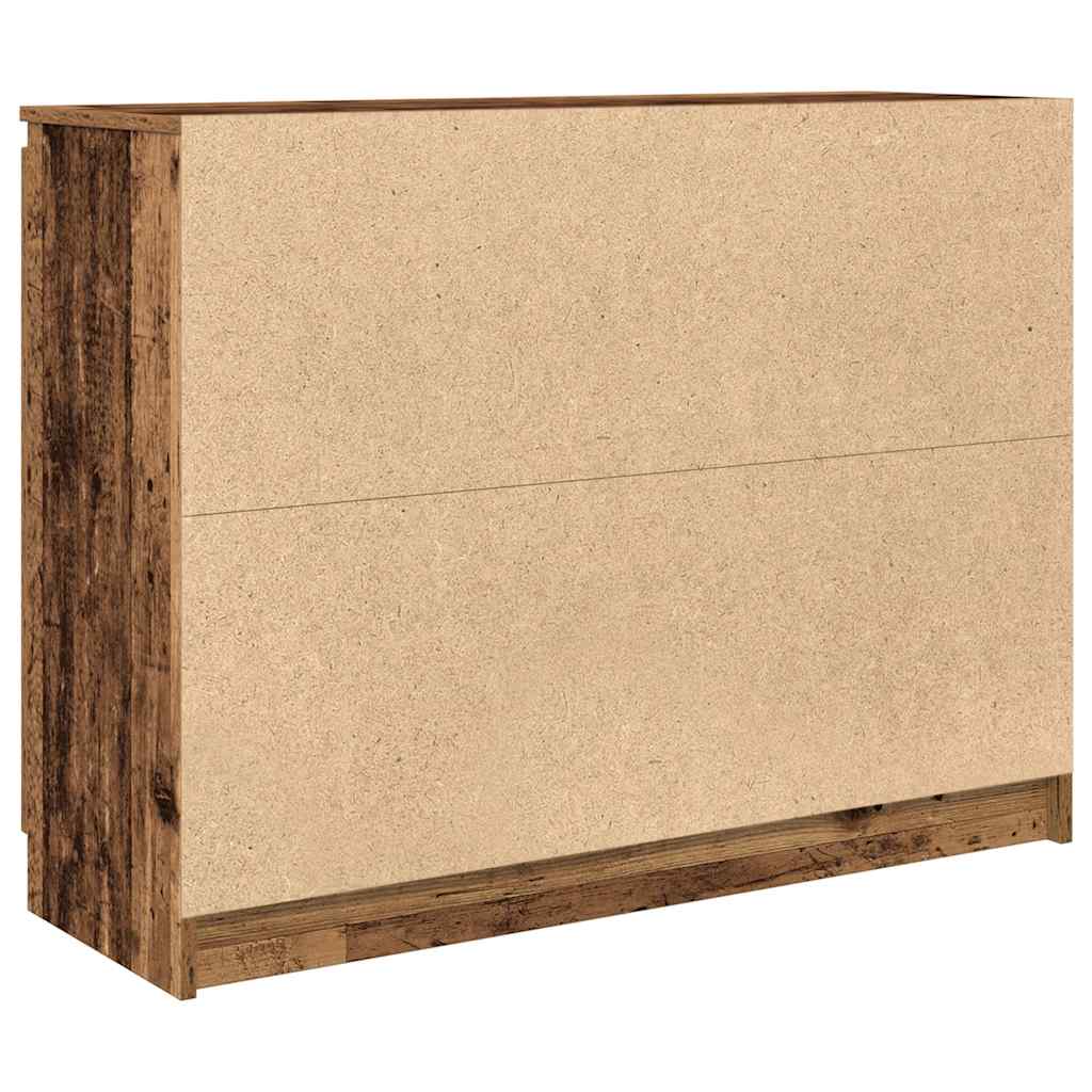 Bufetă cu sertare Lemn vechi 100,5x35x76 cm Lemn prelucrat GartenMobel Dekor
