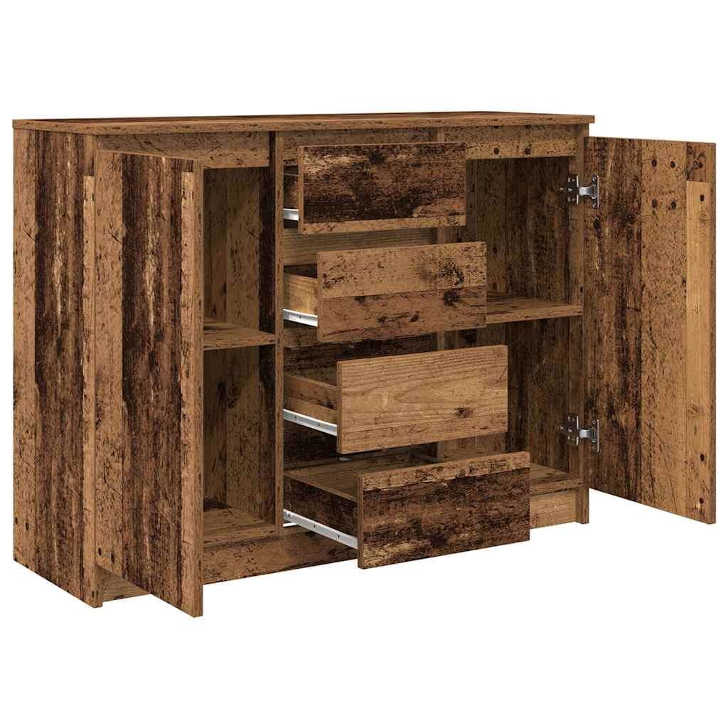 Bufetă cu sertare Lemn vechi 100,5x35x76 cm Lemn prelucrat GartenMobel Dekor