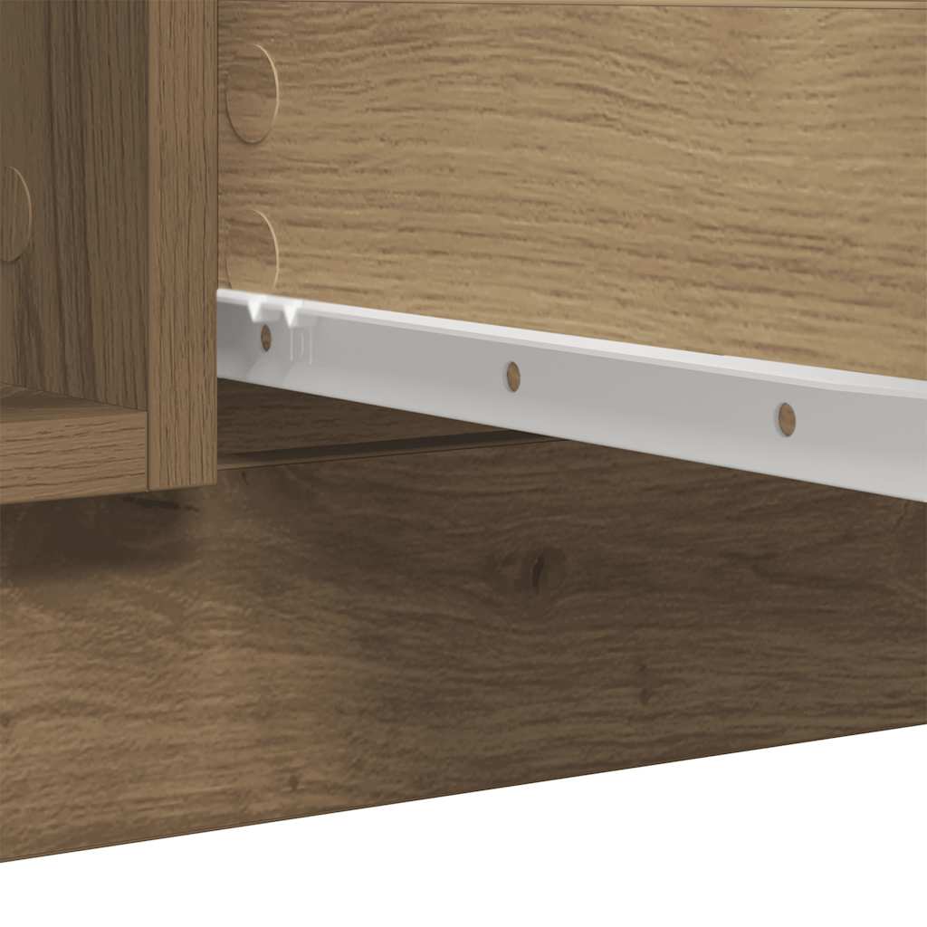 Bufetă cu sertare Stejar Artisan 100,5x35x76 cm Lemn prelucrat GartenMobel Dekor