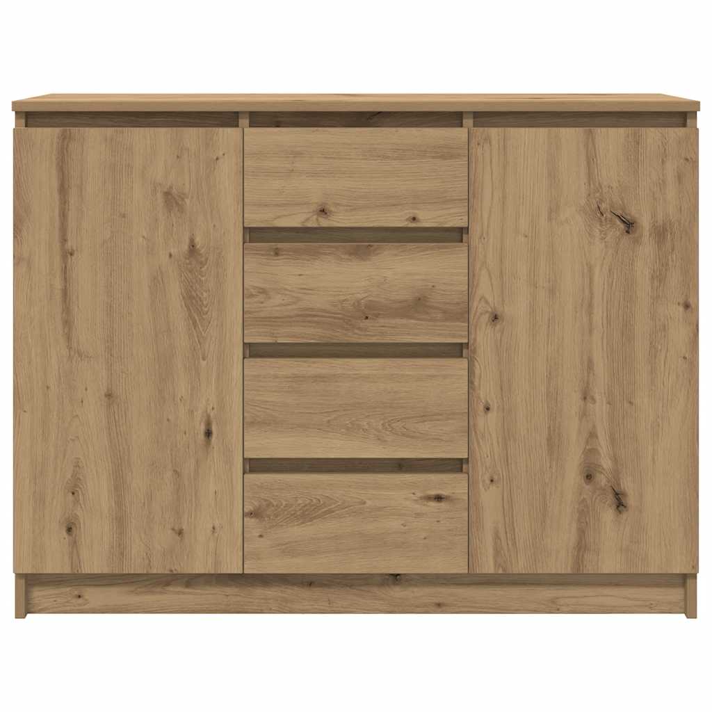 Bufetă cu sertare Stejar Artisan 100,5x35x76 cm Lemn prelucrat GartenMobel Dekor