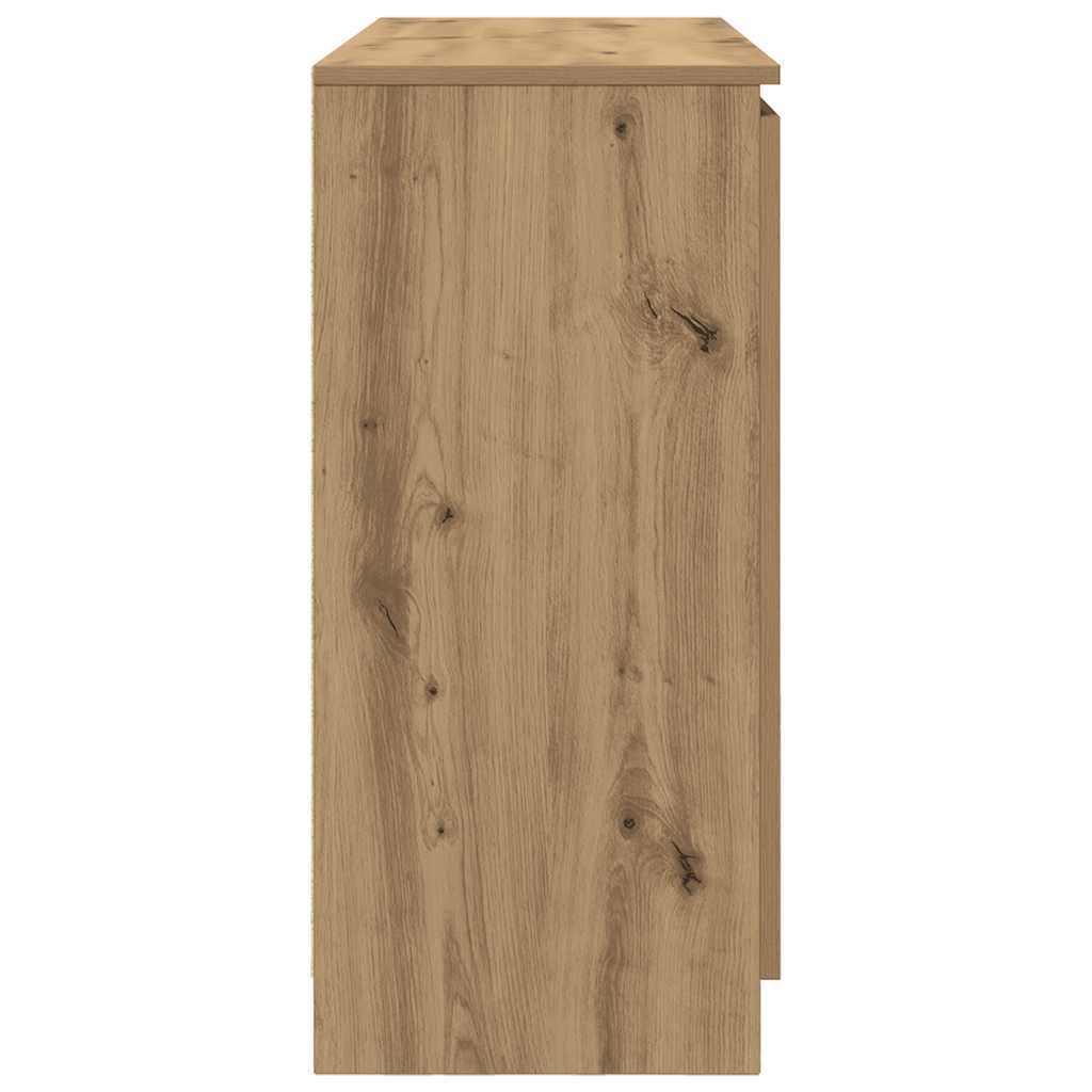 Bufetă cu sertare Stejar Artisan 100,5x35x76 cm Lemn prelucrat GartenMobel Dekor
