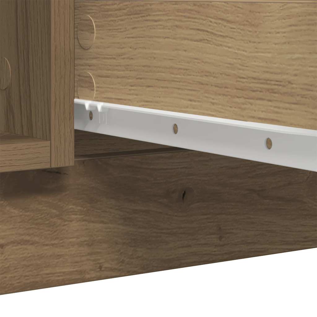 Bufetă cu sertare Stejar Artisan 100,5x35x98,5cm Lemn prelucrat GartenMobel Dekor