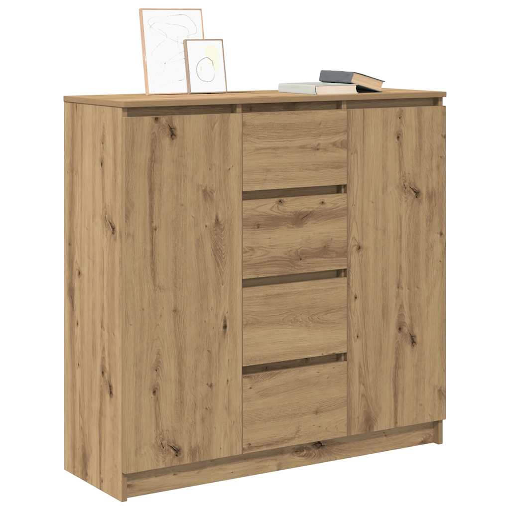 Bufetă cu sertare Stejar Artisan 100,5x35x98,5cm Lemn prelucrat GartenMobel Dekor