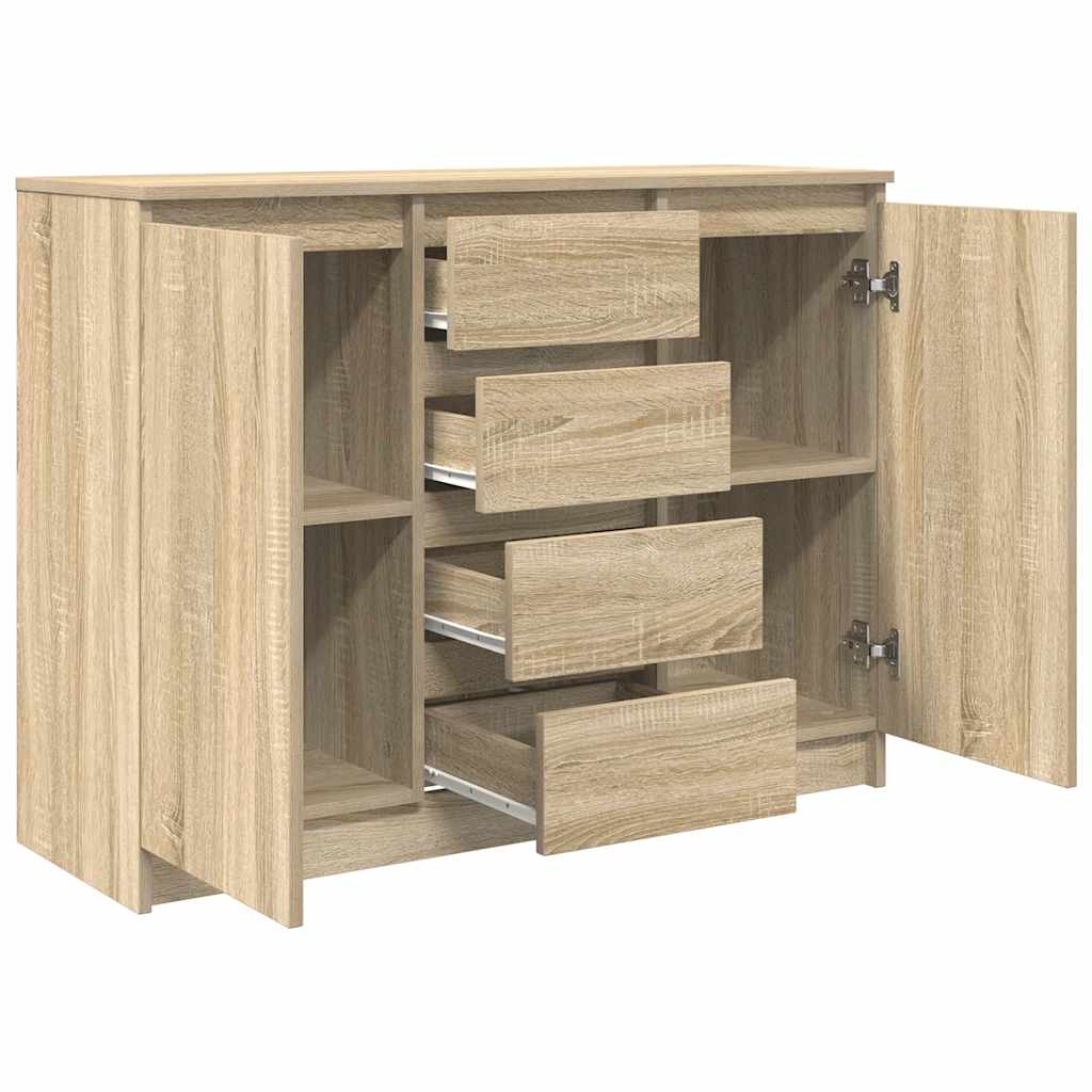 Bufetă cu sertare Stejar Sonoma 100,5x35x76 cm Lemn prelucrat GartenMobel Dekor