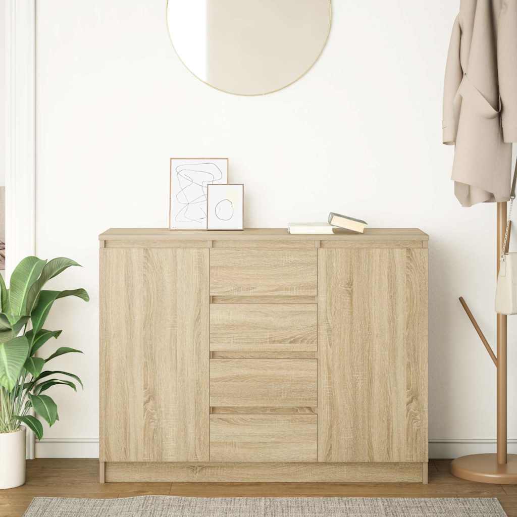 Bufetă cu sertare Stejar Sonoma 100,5x35x76 cm Lemn prelucrat GartenMobel Dekor