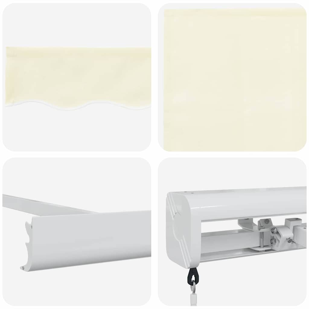 Cortina Retractabilă Crem 300 x 250 cm Material textil, Metal GartenMobel Dekor