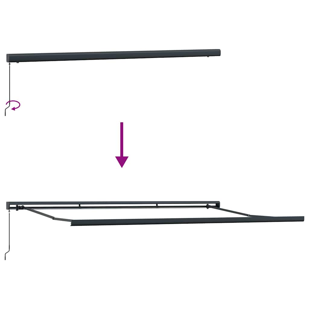Cortina Retractabilă Albastru și Alb 500 × 300 cm GartenMobel Dekor