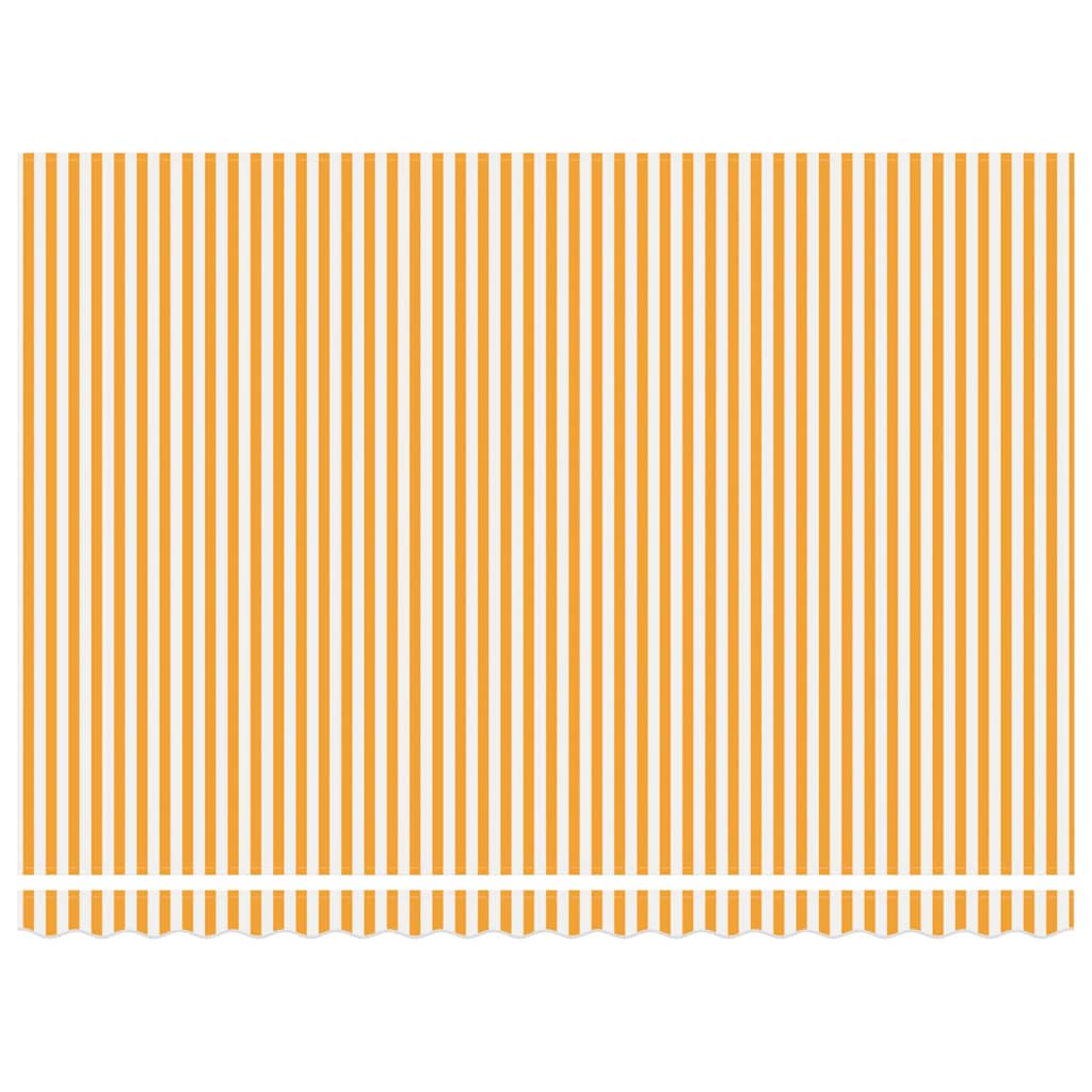 Cortina Retractabilă Manual portocaliu și alb 450 × 300 cm GartenMobel Dekor