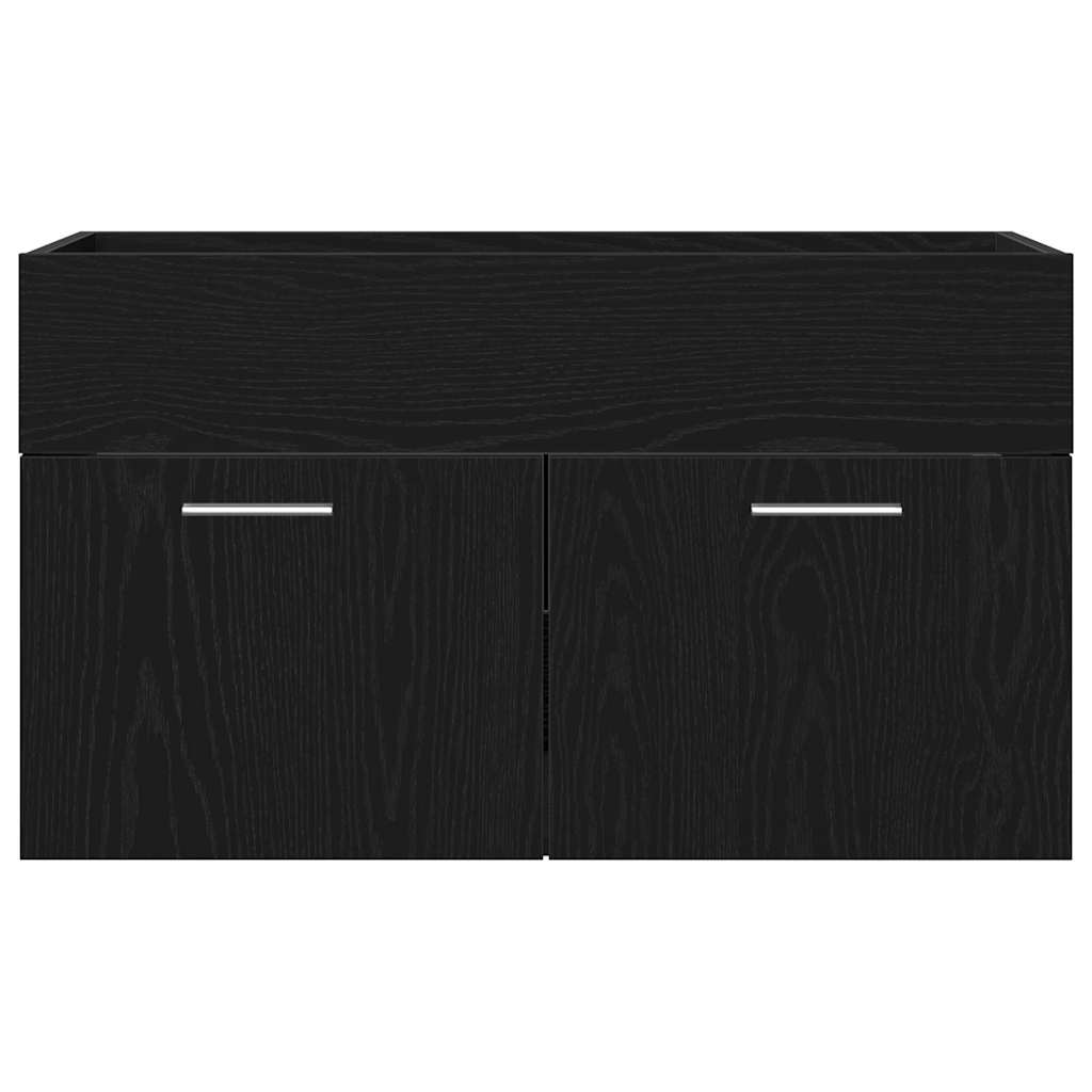 Dulap de chiuvetă Stejar negru 80 x 38.5 x 46 cm Lemn compozit GartenMobel Dekor