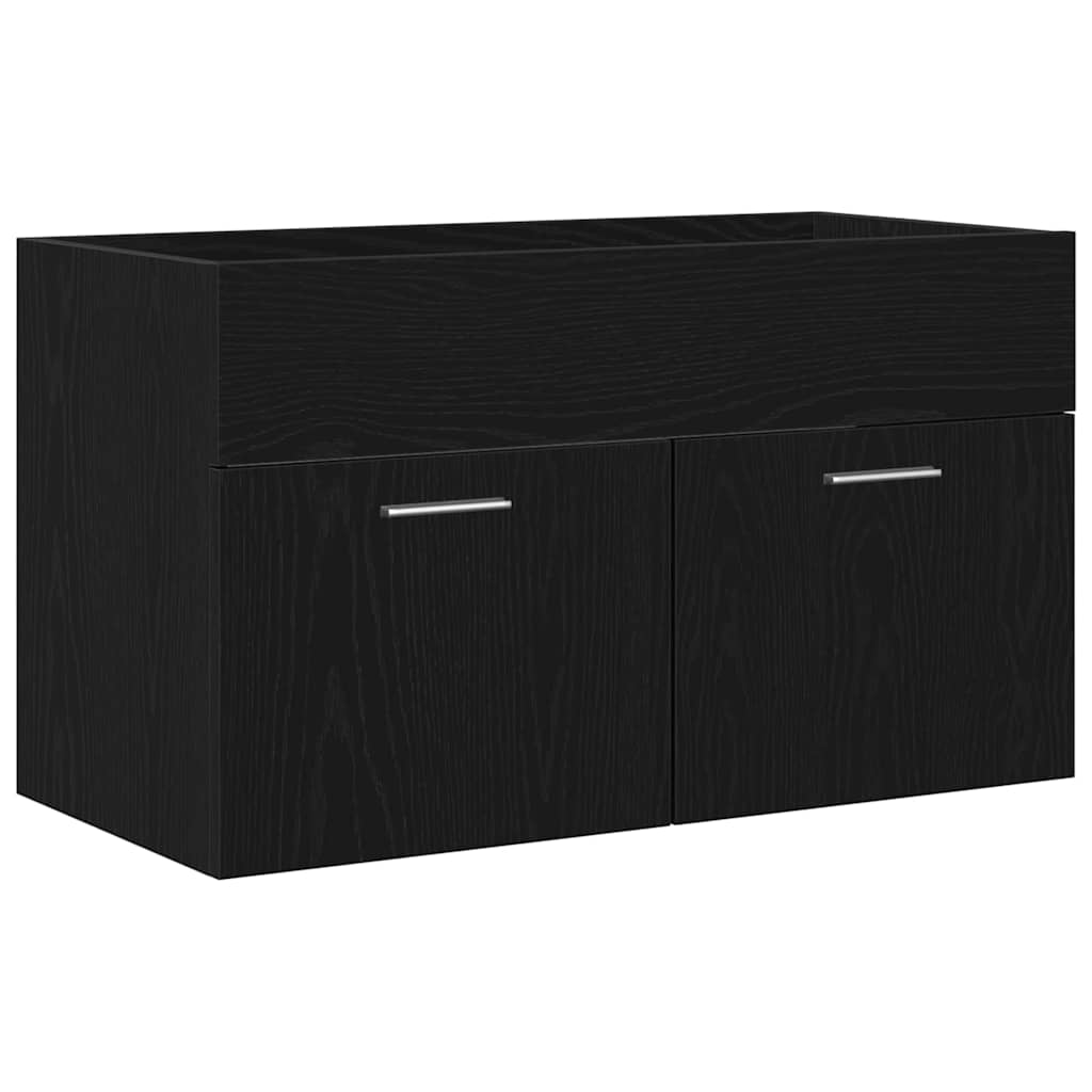Dulap de chiuvetă Stejar negru 80 x 38.5 x 46 cm Lemn compozit GartenMobel Dekor