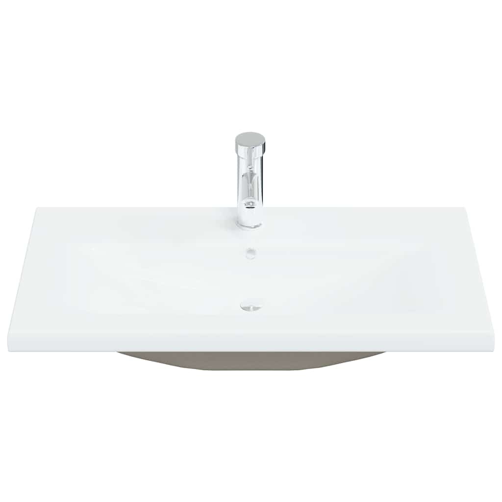 Set de mobilier pentru baie Pe perete 3 pcs Stejar negru GartenMobel Dekor