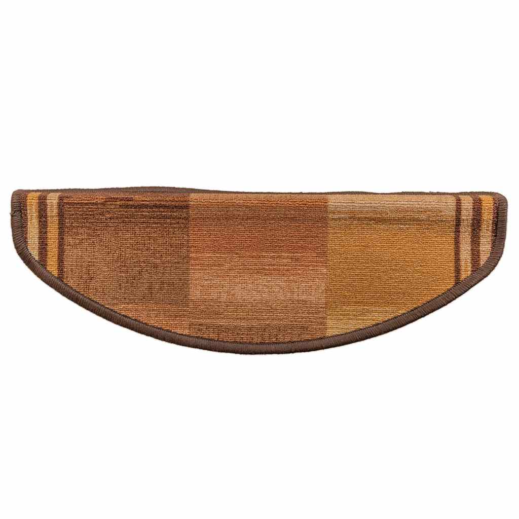 Covorașe pentru scări autoadezive, 5 buc., maro, 65x21x4 cm GartenMobel Dekor