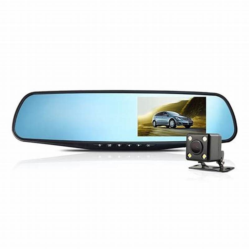 Camera auto DVR duala, fixare oglinda, FullHD 1080P, inregistrare fata si spate, display 3.5