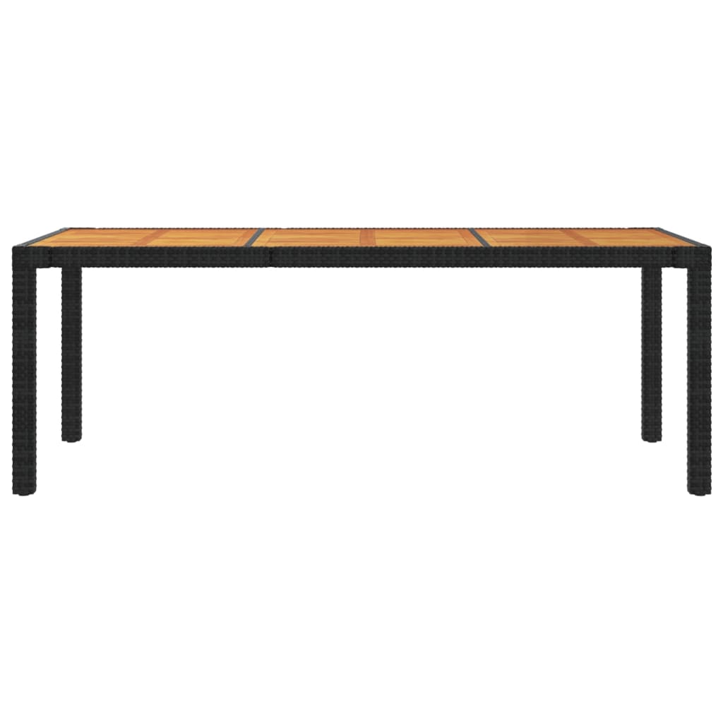 Set mobilier de grădină cu perne, 9 piese, negru, poliratan GartenMobel Dekor