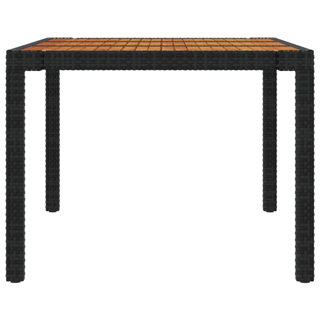 Set mobilier de grădină cu perne, 9 piese, negru, poliratan GartenMobel Dekor