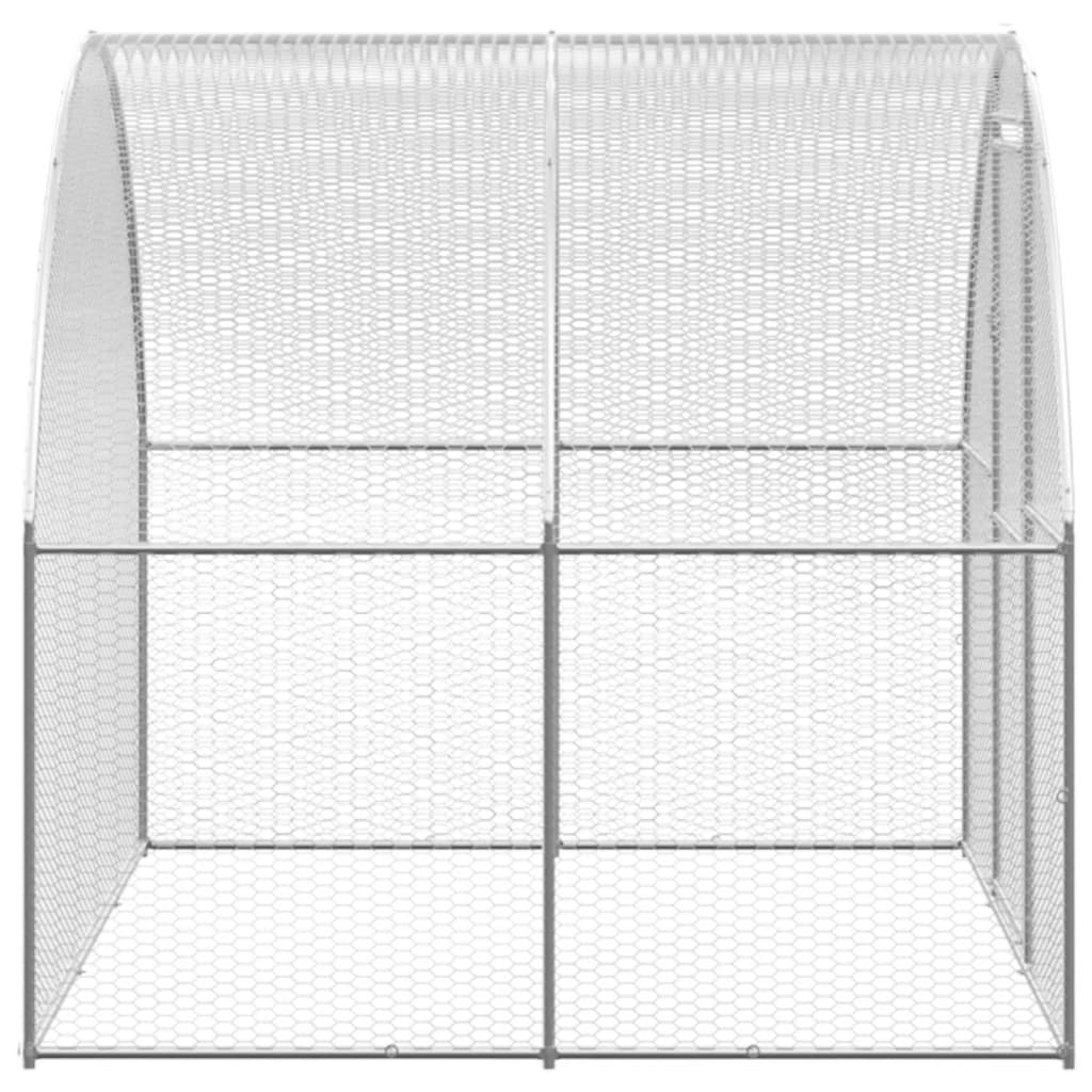Coteț de găini pentru exterior, 3x10x2 m, oțel zincat GartenMobel Dekor
