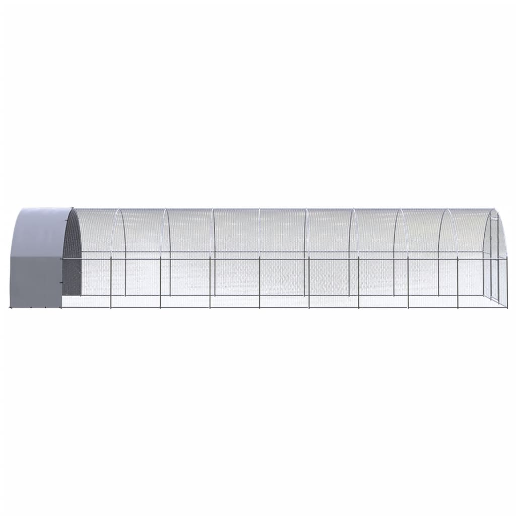 Coteț de găini pentru exterior, 3x10x2 m, oțel zincat GartenMobel Dekor
