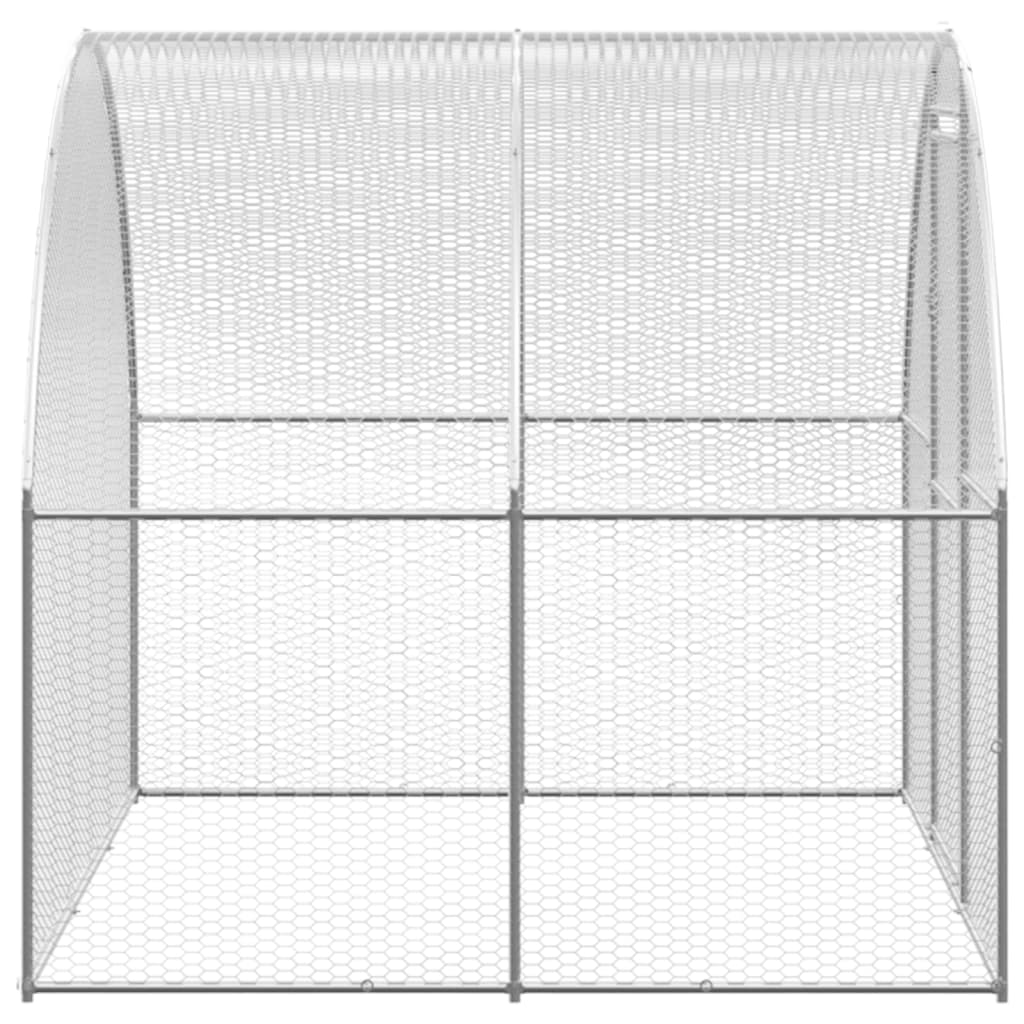 Coteț de găini pentru exterior, 3x20x2 m, oțel zincat GartenMobel Dekor