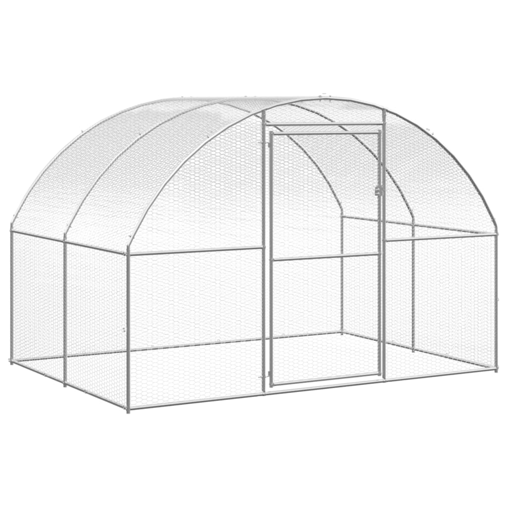 Coteț de găini pentru exterior, 3x20x2 m, oțel zincat GartenMobel Dekor