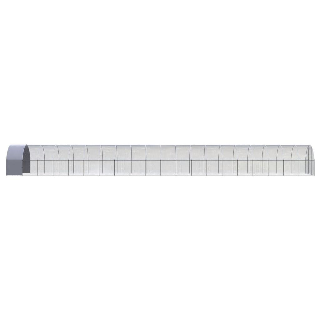 Coteț de găini pentru exterior, 3x20x2 m, oțel zincat GartenMobel Dekor