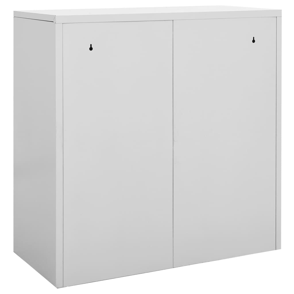 Dulapuri vestiar, 2 buc., gri deschis, 90x45x92,5 cm, oțel GartenMobel Dekor