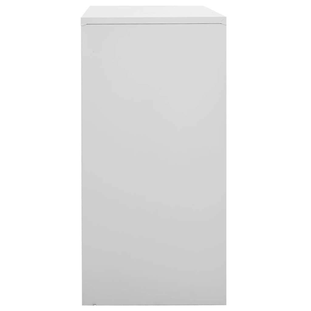 Dulapuri vestiar, 2 buc., gri deschis, 90x45x92,5 cm, oțel GartenMobel Dekor