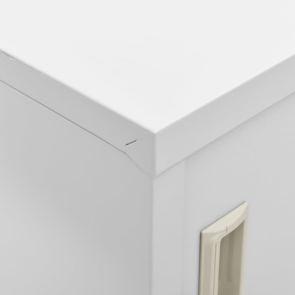 Dulapuri vestiar 2 buc. gri deschis 90x45x92,5 cm oțel GartenMobel Dekor
