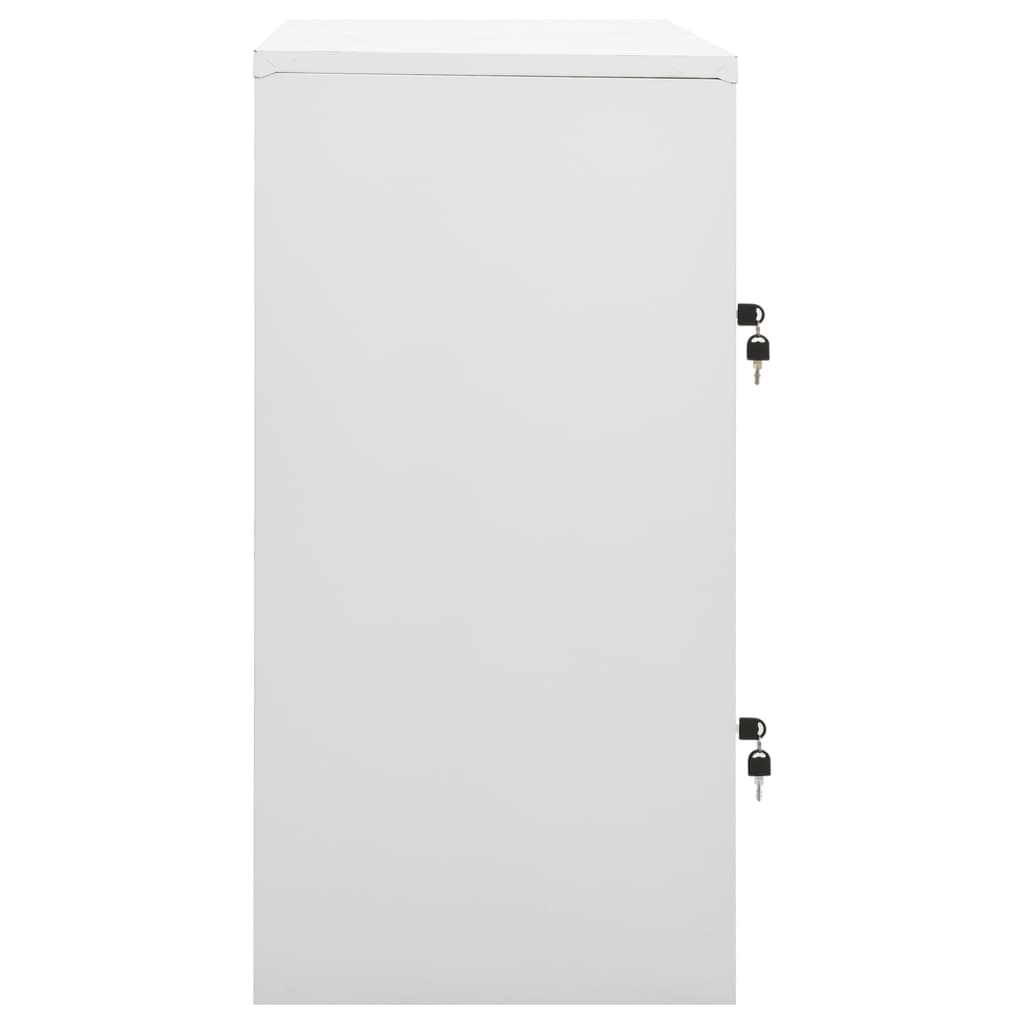 Dulapuri vestiar 2 buc. gri deschis/albastru 90x45x92,5 cm oțel GartenMobel Dekor