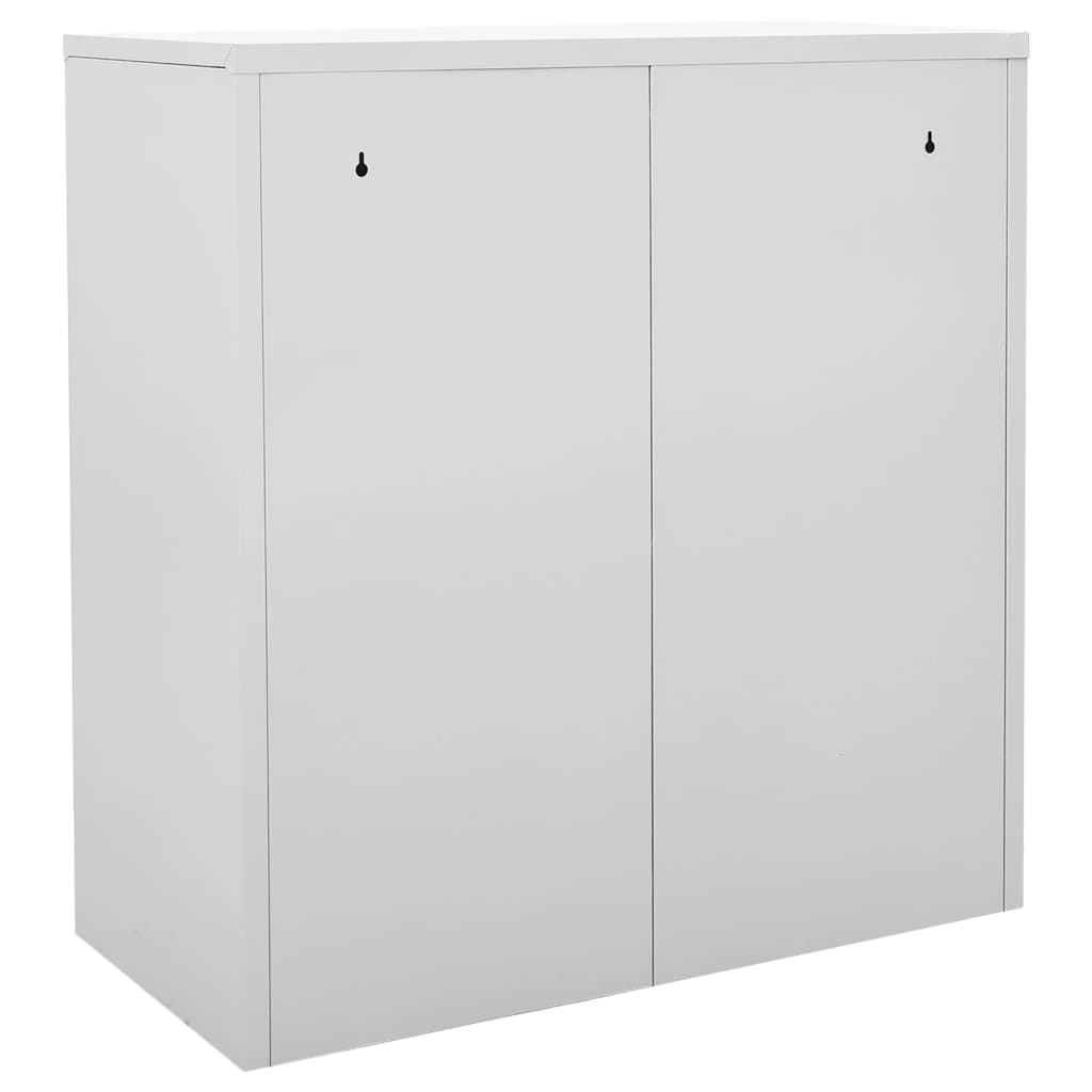 Dulapuri vestiar 2 buc. gri deschis și roșu 90x45x92,5 cm oțel GartenMobel Dekor