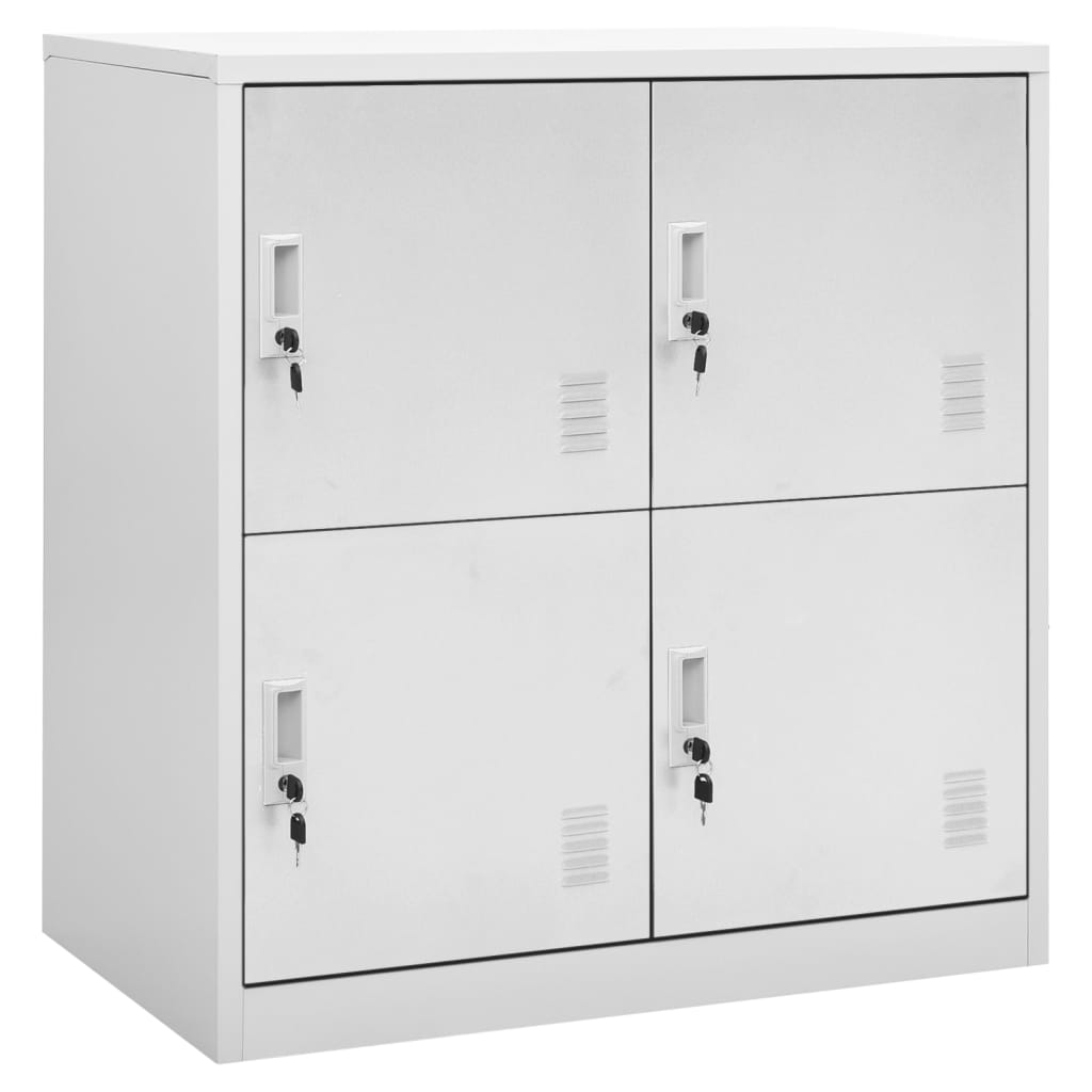 Dulapuri vestiar 5 buc. gri deschis 90x45x92,5 cm oțel GartenMobel Dekor