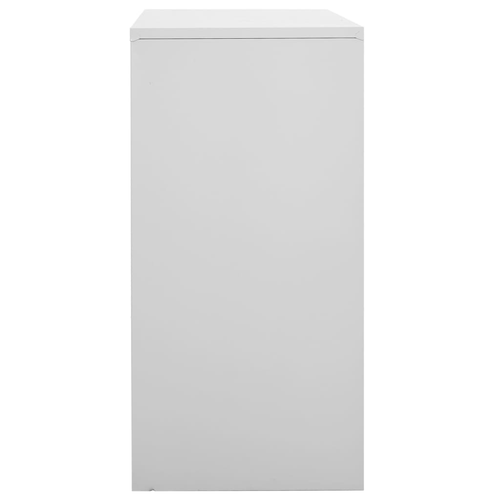 Dulapuri vestiar 5 buc. gri deschis 90x45x92,5 cm oțel GartenMobel Dekor