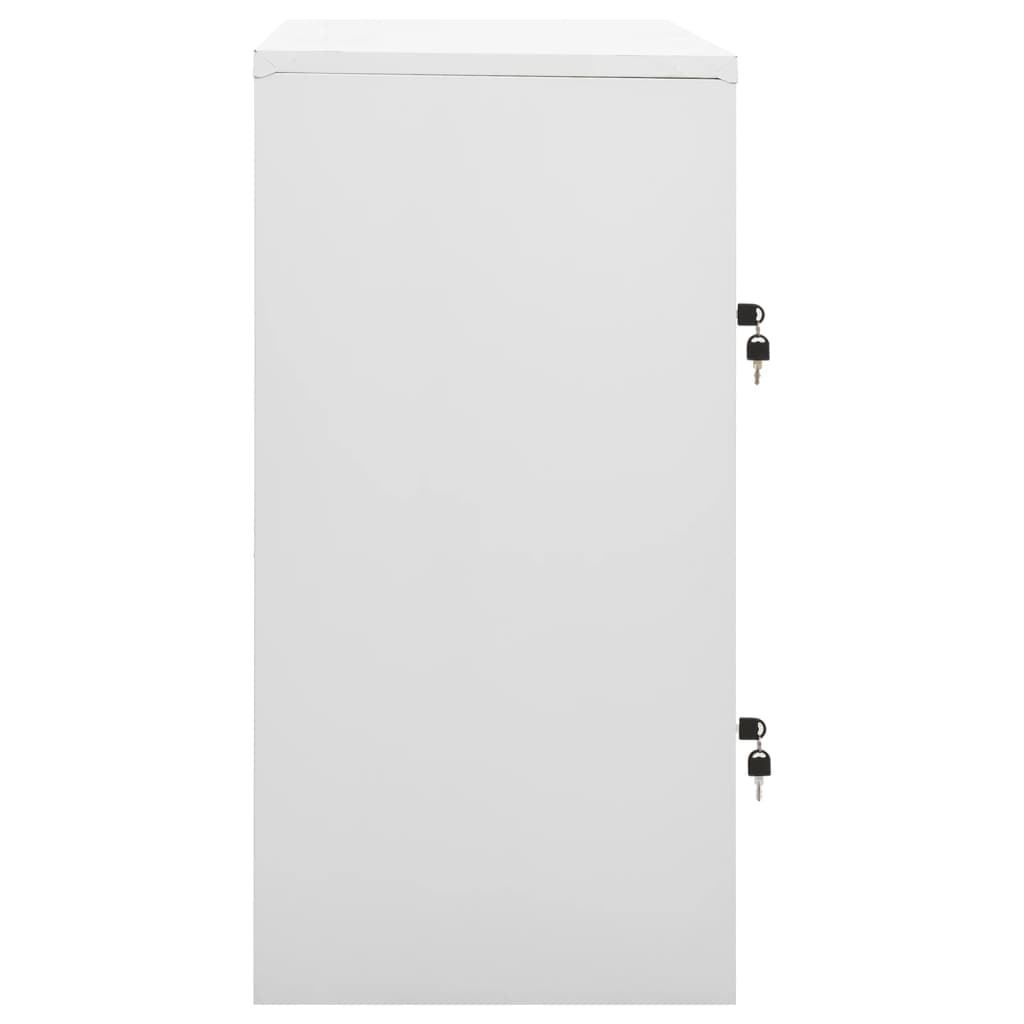 Dulapuri vestiar 5 buc. gri deschis/verde 90x45x92,5 cm oțel GartenMobel Dekor