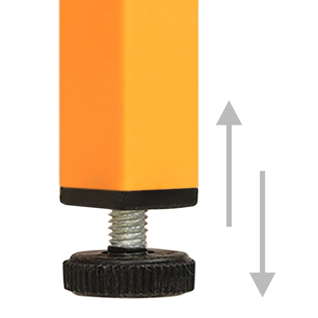 Noptiere, 2 buc., galben muștar, 35x35x51 cm, oțel GartenMobel Dekor