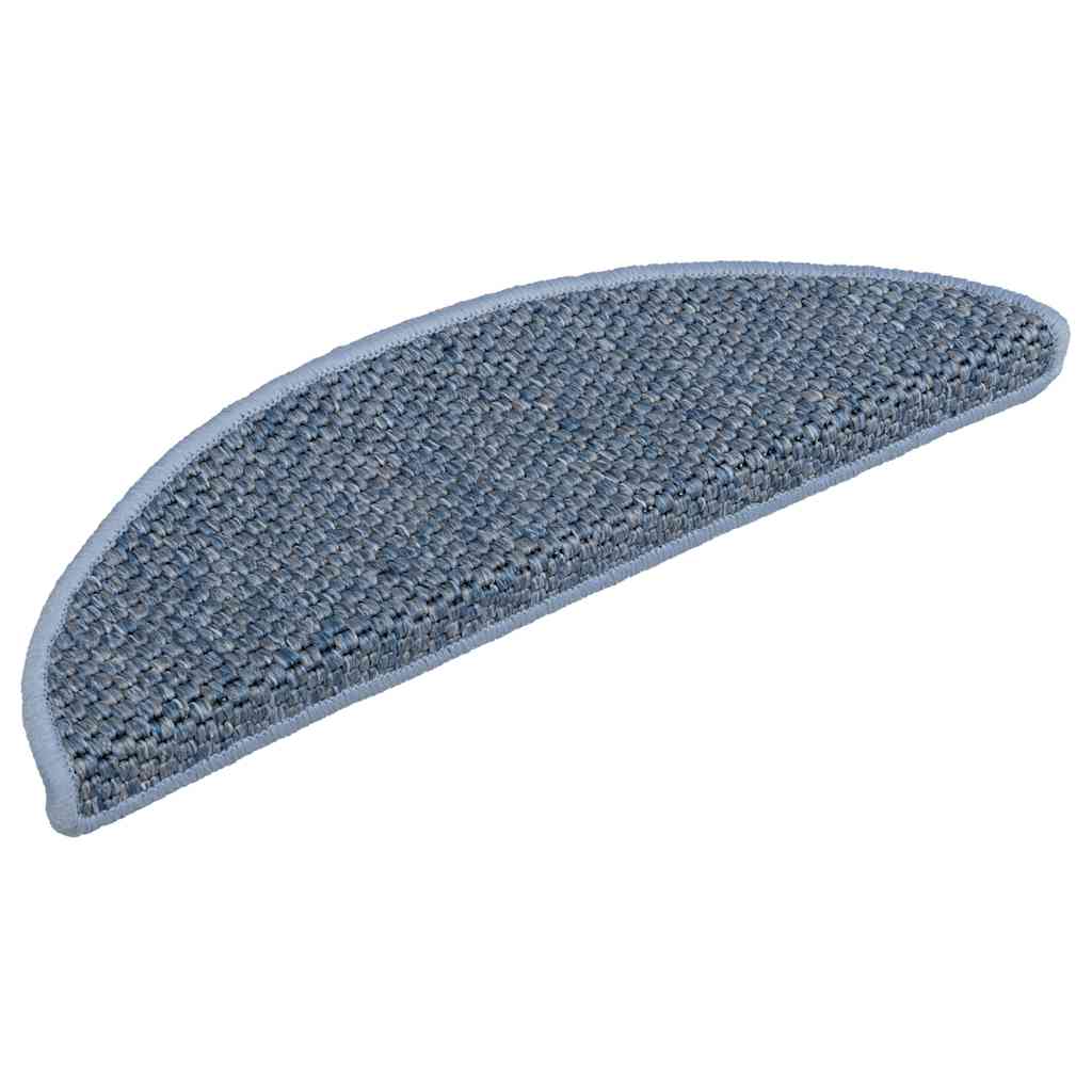 Covoraș scări autoadeziv 30 buc. albastru, 56x17x3 aspect sisal GartenMobel Dekor