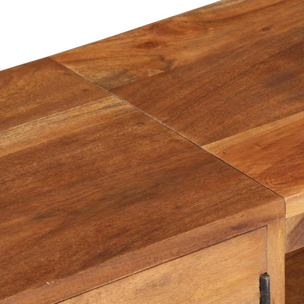 Comodă TV, lemn masiv acacia cu finisaj tip miere, 140x30x40 cm  GartenMobel Dekor