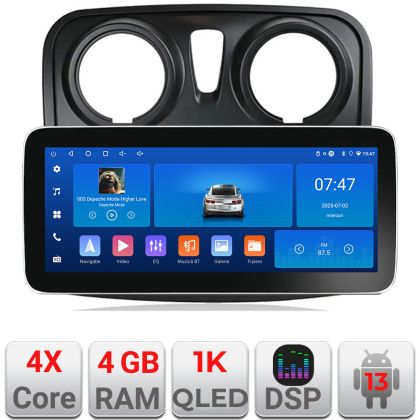 Navigatie Dacia Sandero Logan 2012-2020 K-sandero Edotec 4+64 12.3 inch Incell 1K android Wifi 5Ghz gps internet CarStore Technology
