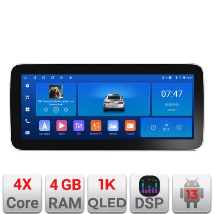 Navigatie Iveco Daily 2019- Edotec 4+64 12.3 inch Incell 1K android Wifi 5Ghz gps internet CarStore Technology