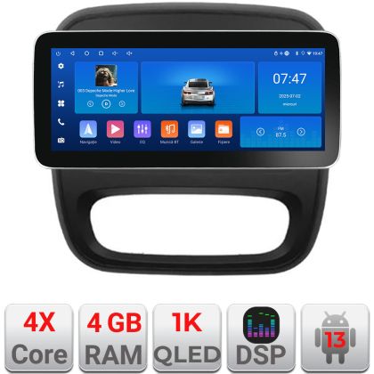 Navigatie Renault Trafic 2014-2017 K-rt09 Edotec 4+64 12.3 inch Incell 1K android Wifi 5Ghz gps internet  Q v1 CarStore Technology