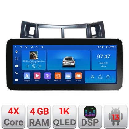 Navigatie Toyota Yaris 2008-2011 K-YARIS08 Edotec 4+64 12.3 inch Incell 1K android Wifi 5Ghz gps internet CarStore Technology