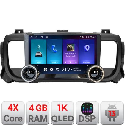 Navigatie Citroen Jumpy Toyota ace Peugeot Traveller Kit-jumpy16 Edotec  4+64 10.5 inch Incell 1K android Wifi 5Ghz gps internet v2 CarStore Technology