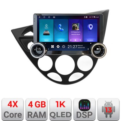 Navigatie Ford Focus 1 1998-2004 Edotec  4+64 10.5 inch Incell 1K android Wifi 5Ghz gps internet  kit-focus1 CarStore Technology